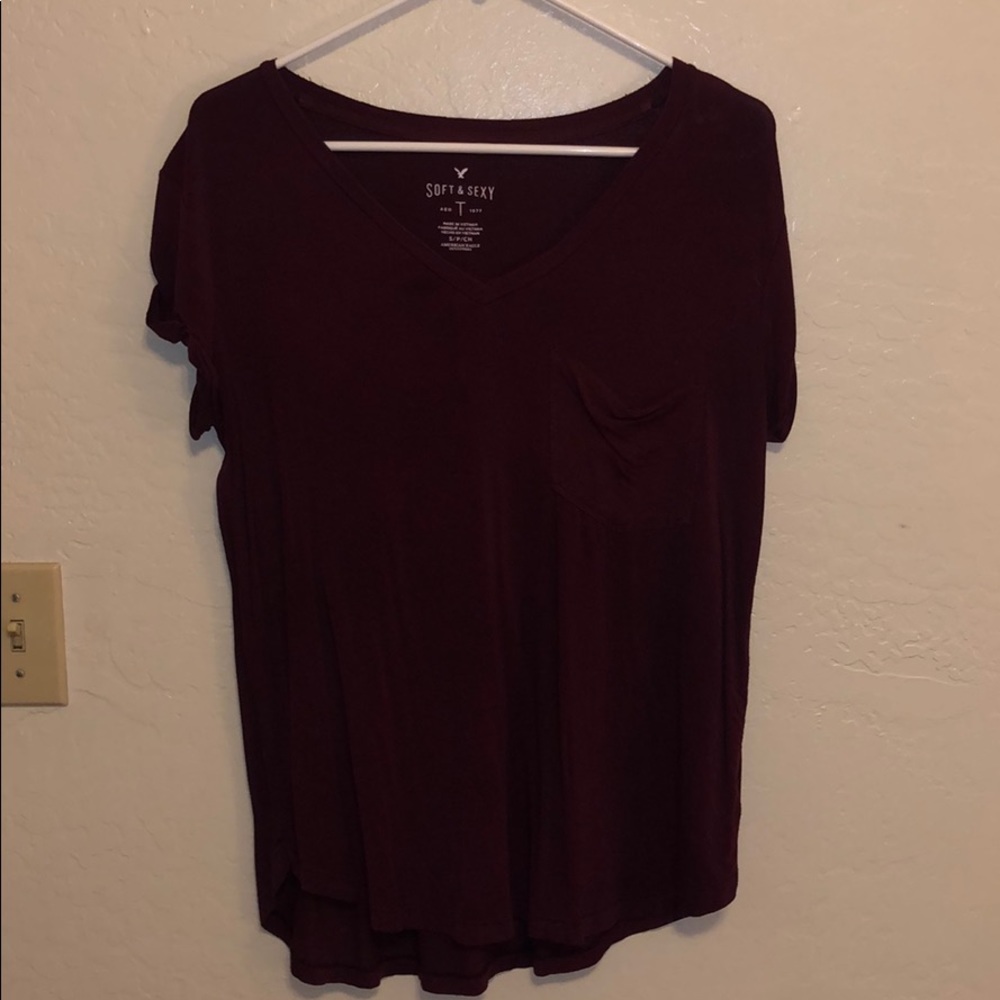 American Eagle Soft and Sexy Pocket Tee